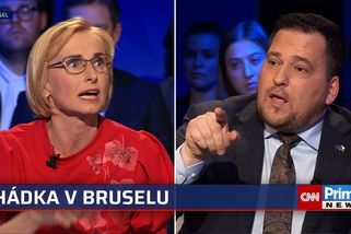 Hádka v Bruselu: Chci ti jednou provždy něco říct, začal Zdechovský. Nelži, křičela Konečná | CNN Prima News